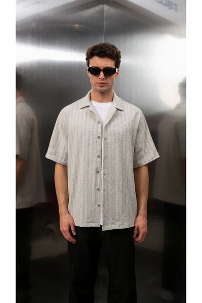 Catch Unisex Men's Shirt Plain Loose Fit 1697