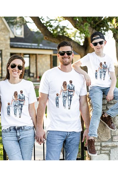 VİZYON İKRA ΟΙΚΟΓΕΝΕΙΑΚΟ ΣΥΝΔΥΑΣΜΕΝΟ T-Shirt για τη Γιορτή της Μητέρας - Τιμή για ένα κομμάτι