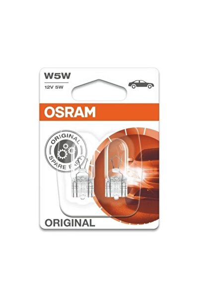 Osram W5w Yeni Nesil T10 Dipsiz Park Ampulü 12v 5w 2Lİ