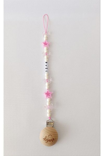 Bebekmağazam Pink Baby Pacifier Strap