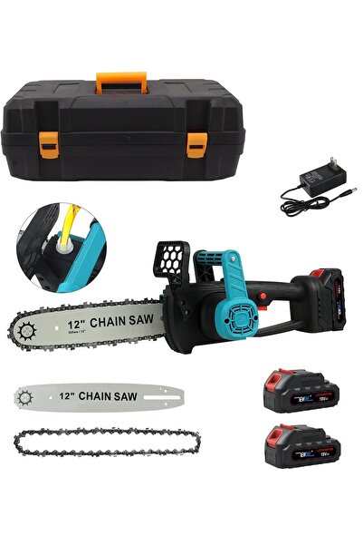 Depolife zincirli testere akülü şarjlı ahşap kesme ağac budama testeresi yağl...