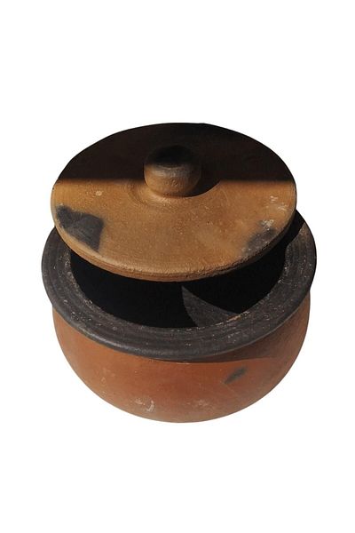 Mask Eskişehir Sorkun Pottery Handmade Clay Casserole Pot 26 Cm