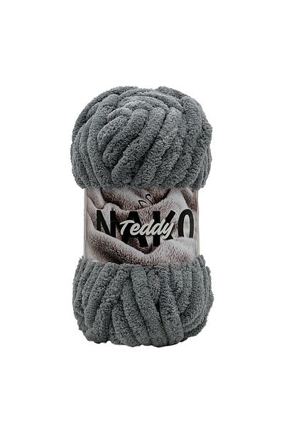 NAKO Teddy 13956 - Gray Knitted Hand Rope 200 Gr