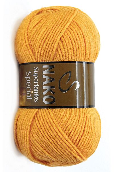 NAKO Superlambs 1380 Oxide Yellow Hand Knitting - 100 Gr Thread
