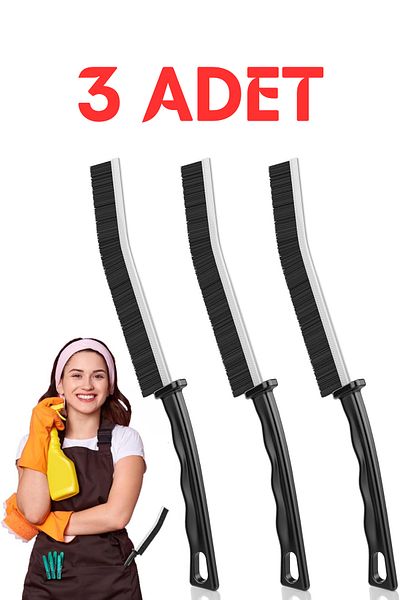 incili home 3 Pcs Multi Fine Cleaning Brush - Bathroom and Kitchen Sink Detail between Joints