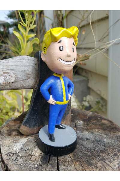 Genel Markalar Fallout Vault Boy v2 Mini Figür 9CM
