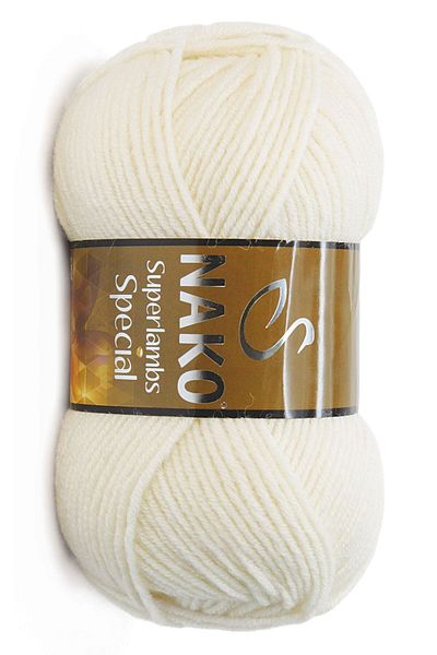 NAKO Superlambs Special 300 Ecru Knitting Thread - 100 Gr.