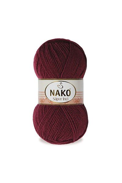 NAKO Nako Super Pearl 999 - 5 Pieces Claret Red