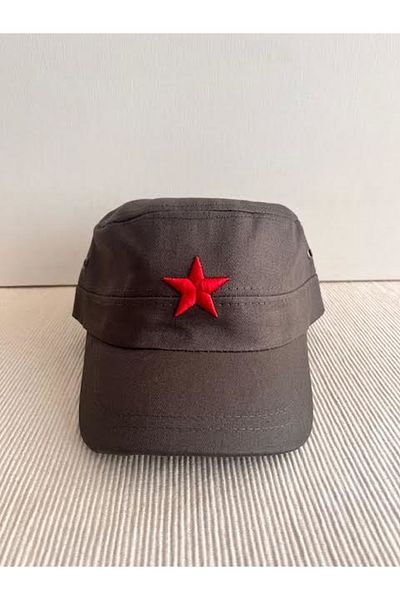 CosmoOutlet Fidel Castro Model Red Star Symbol Back Adjustable Khaki Castro Hat