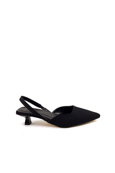AYAKKABIMOOD Shoesmood CC 608 4.5 cm crne ženske cipele sa otvorenim stražnji...