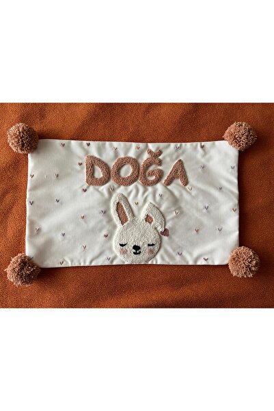 punch passion Bebek takı yastığı, punch nakışlı (30x50 - Sadece Kılıf) isme ö...