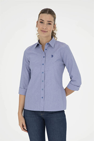 U.S. Polo Assn. Cămașă Saks cu mânecă lungă în dungi pentru femei