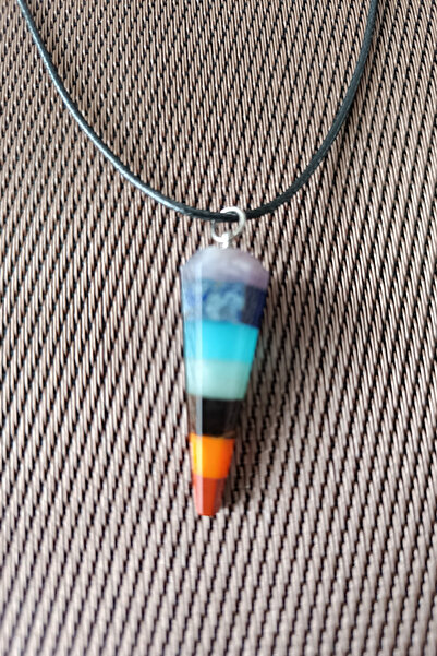 MGA DOĞAL TAŞ Sertifikalı Ametist Kaplan Gözü Lapis Aventurin Jasper Akik Akuamarin 7 Çakra Kolye