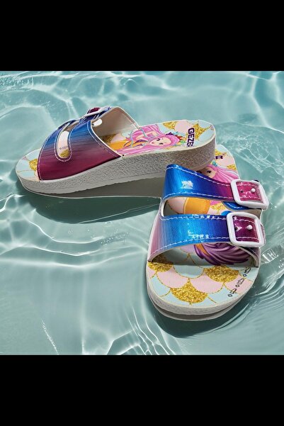 GEZER Papuci zilnici pentru copii cu cataramă dublă pentru plajă, piscină, mare