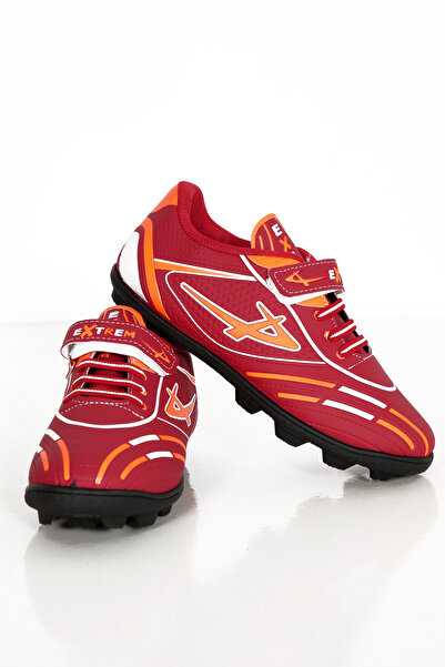 Moricha Youth Boy's Black Sole Colorful Patterned Football Gear Turf Field Shoes Crampon