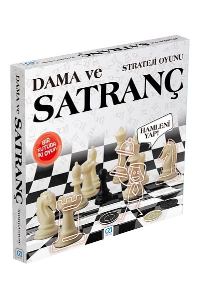 CA Games Checkers and Chess Two Strategy Game Set in One Box
