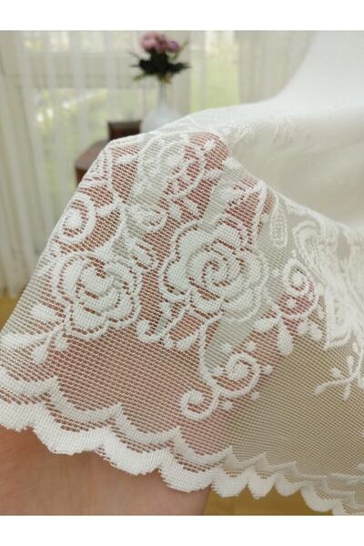 Esse Home Skirt End Patterned Lace Tulle Curtain, 300x260, Tight Pleat, 1/3