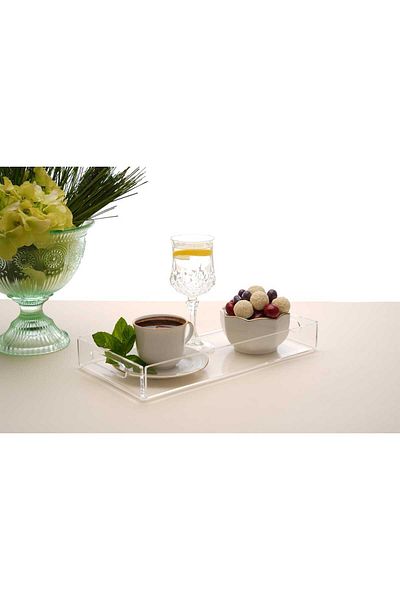 color house Transparent Plexiglass 5 mmThick Service Presentation Promise Engagement 32x16x4 Cm Deep Tray Model Plexiglass