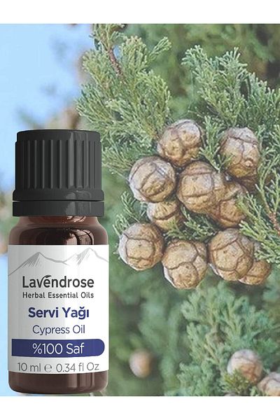 Lavendrose زيت السرو النقي 100% - العلاج العطري العشبي، السرو الأساسي، 10 مل - زيت السرو، مناسب للناشر