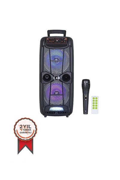 damla elektronik KTS-1743 RGB/Karaoke/Usb/H.Kartı/FM/Bluetooth Hoparlör 35 Rms