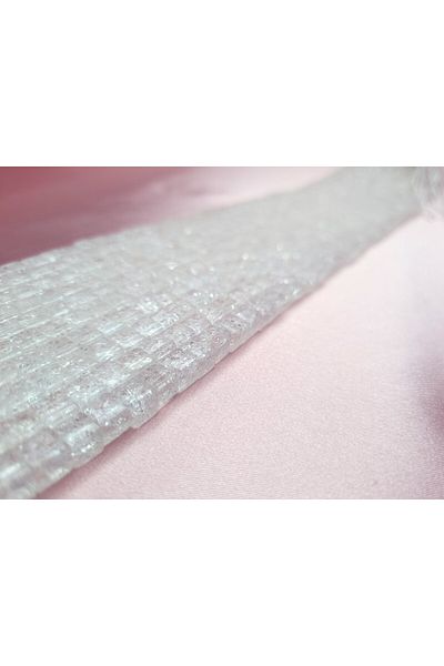 Yüksel Boncuk 6 mm Cube Necef Stone Natural Stone String