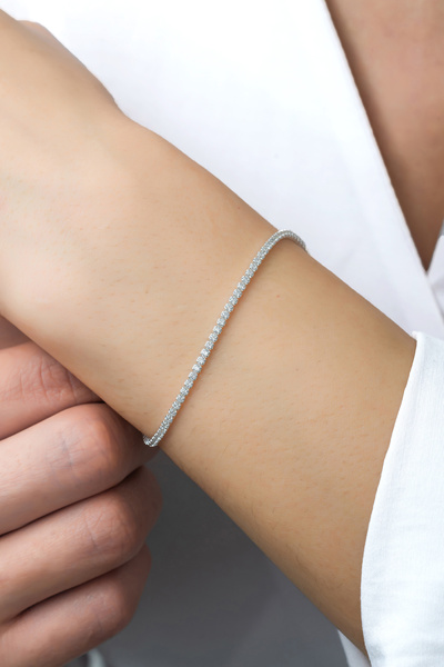 Azuris Silver AZURİS SİLVER 925K GÜMÜŞ 1,5 MM SU YOLU BİLEKLİK