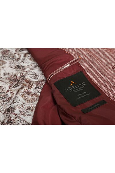 ACTUAL Slim Fit Blazer Single Jacket 7147-2 Claret Red