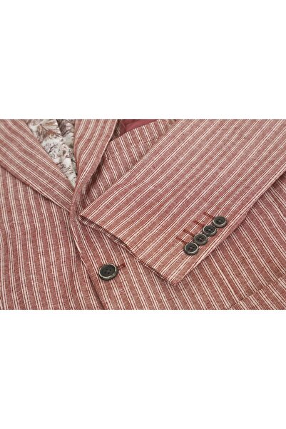 ACTUAL Slim Fit Blazer Single Jacket 7147-2 Claret Red