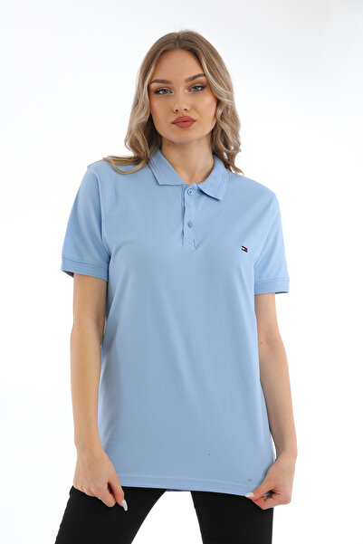 B.HE.Z Жіноча футболка з коротким рукавом з піке з бавовняного поло з коміром