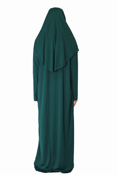 ZEHRANAZ NAMAZ ELBİSESİ BLACK PLAINING DRESS ZIPPERLESS MODEL