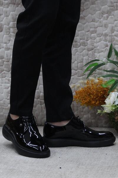 Pierre Cardin 70914 Μαύρα λουστρίνια παπούτσια γαμπρού Παπούτσια κοστουμιών Ανδρικά παπούτσια