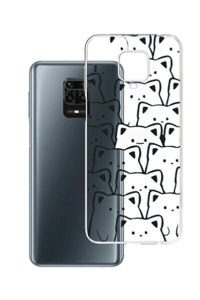 Powerfox Xiaomi Note 9 Pro Uyumlu Baskılı Şeffaf Telefon Kılıfı