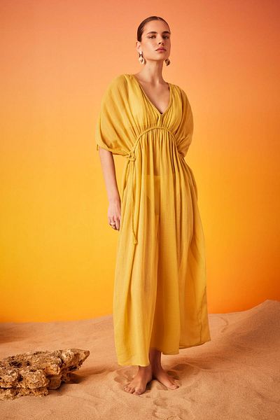 DeFacto Fall in Love Strandkleid aus Baumwolle mit normaler Passform B7516AX24SM