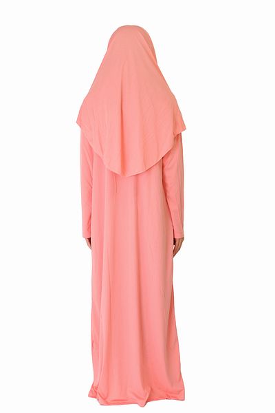 ZEHRANAZ NAMAZ ELBİSESİ BLACK PLAINING DRESS ZIPPERLESS MODEL