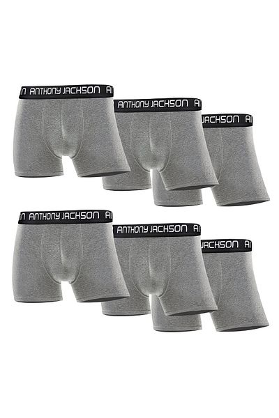 ANTHONY JACKSON Box of 6 Lycra Premium Men's Boxer Storm
