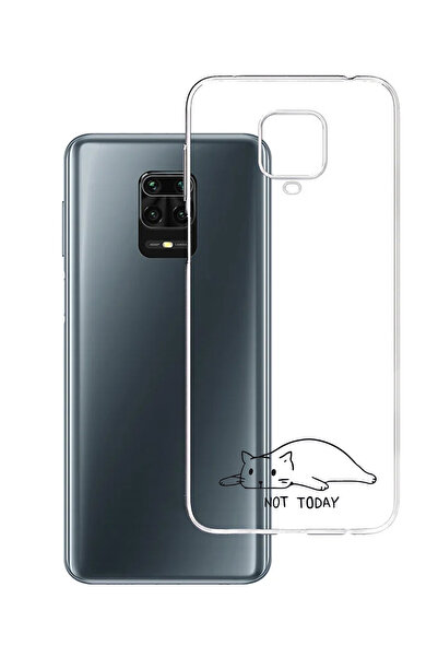 Powerfox Xiaomi Note 9 Pro Uyumlu Baskılı Şeffaf Telefon Kılıfı