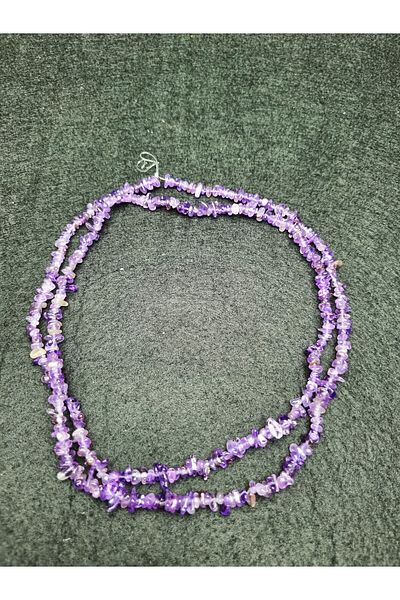 Yüksel Boncuk Σειρά από φυσική πέτρα Fine Broken Stone Amethyst