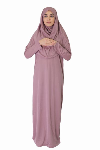 ZEHRANAZ NAMAZ ELBİSESİ BLACK PLAINING DRESS ZIPPERLESS MODEL