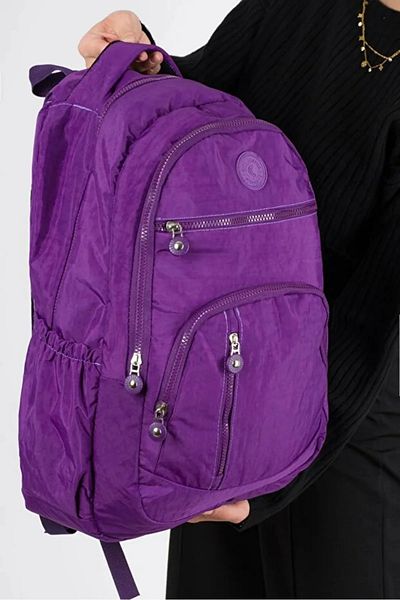 citycenterfashion Unisex School Backpack - Crinkle Waterproof Fabric, Large Size, for Junior High School College cty-lbn-301