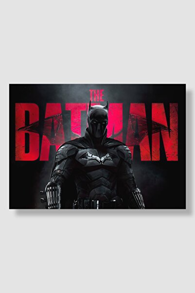 postick Dc The Batman Film Posteri Yüksek Kaliteli Kalın Parlak Kuşe Kağıdı