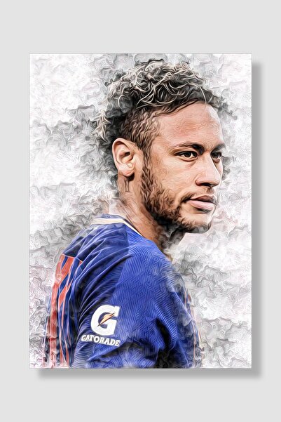 postick Neymar Spor Posteri Kalın Parlak Kuşe Kağıdı