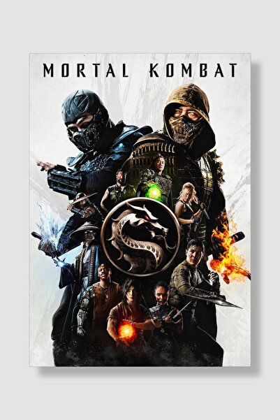 postick Mortal Kombat Film Posteri Yüksek Kaliteli Kalın Parlak Kuşe Kağıdı