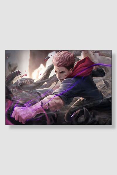 postick Jujutsu Kaisen Anime Posteri Kalın Parlak Kuşe Kağıdı