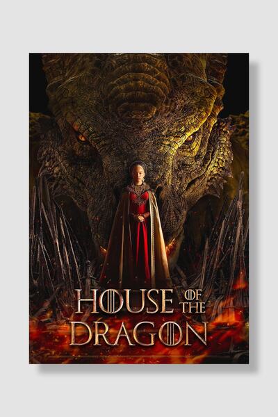 postick House Of Dragons Dizi Posteri Yüksek Kaliteli Parlak Kuşe Kağıdı