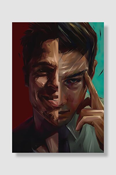 postick Fight Club Film Posteri Yüksek Kaliteli Parlak Kuşe Kağıdı