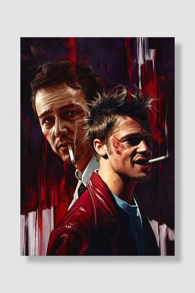 postick Fight Club Film Posteri Yüksek Kaliteli Parlak Kuşe Kağıdı