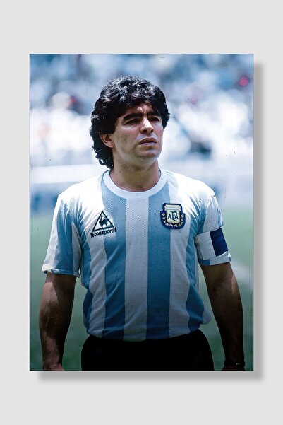 postick Diego Maradona Spor Posteri Kalın Parlak Kuşe Kağıdı