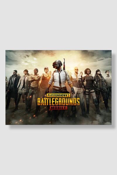 postick Pubg Battlegrounds Mobil Oyun Posteri Kalın Parlak Kuşe Kağıdı