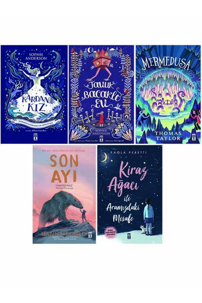 Genç Timaş 5.6.7. Sınıf Okuma Seti 5 Kitap Kardan Kız-TAvuk Bacaklı Ev-Mermedusa-Son Ayı-Kiraz Ağacı İle Aramız