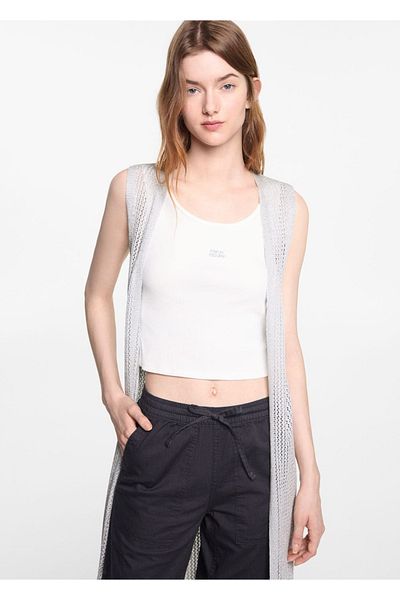 Mango Teen Jachetă de culoare argintie pentru copii